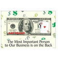 Las Vegas Blackjack $100 Bill Photo Hand Mirror (2" x 3")